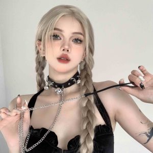 Black Star Bell Fashion Collar