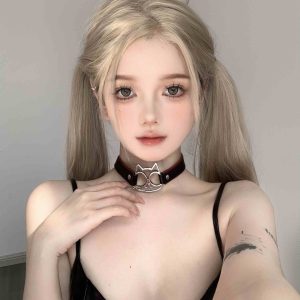 Metallic Cat Fashion Collar